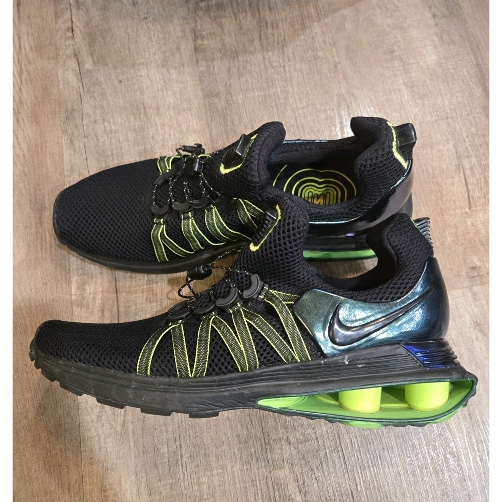 Nike Shox Gravity Mens Size 10 Running Shoes Black Gorge Green AR1999 003